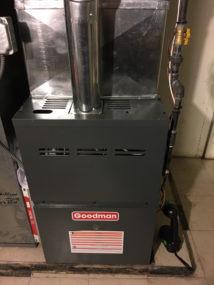 Installing a Goodman 80% two stage variable speed furnace. in W Touhy Ave, Lincolnwood, IL, USA.